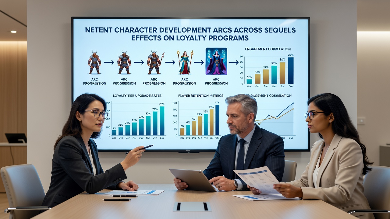 Loyalty program dashboard highlighting NetEnt sequel achievements at an online casino