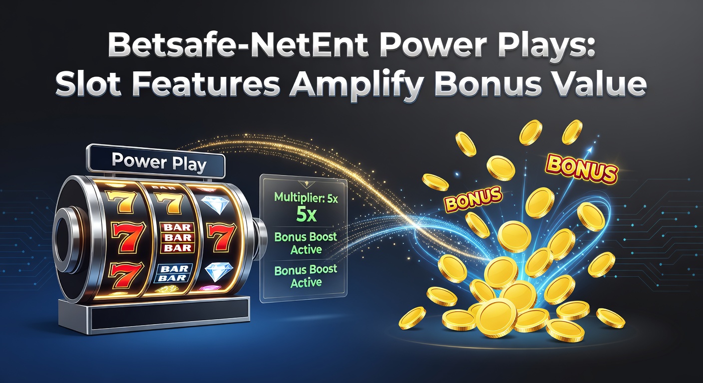 Vibrant NetEnt slot screen showing power play features activating multipliers and free spins on Betsafe platform