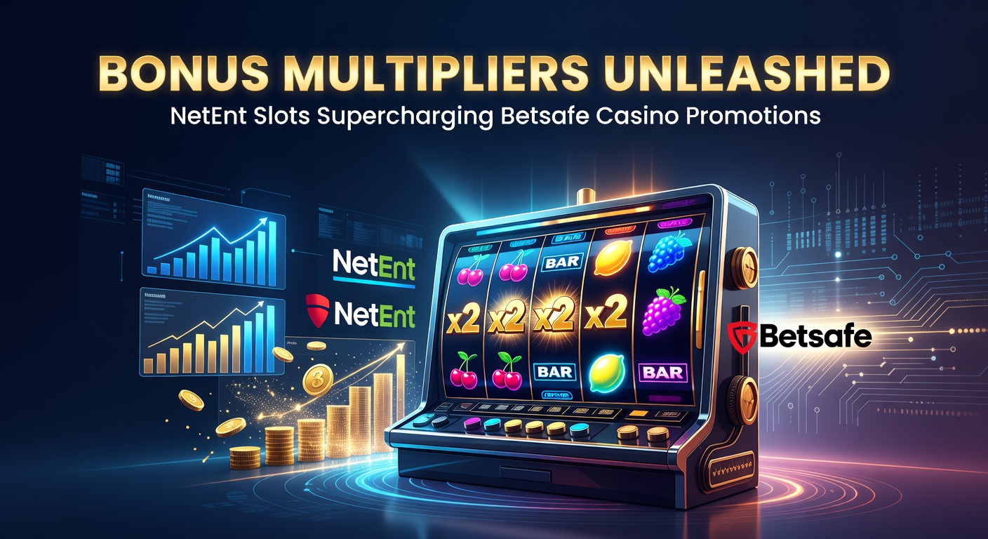 Vibrant NetEnt slot screen showing bonus multiplier activation during a Betsafe casino promotion, with cascading wins and glowing multipliers amplifying payouts