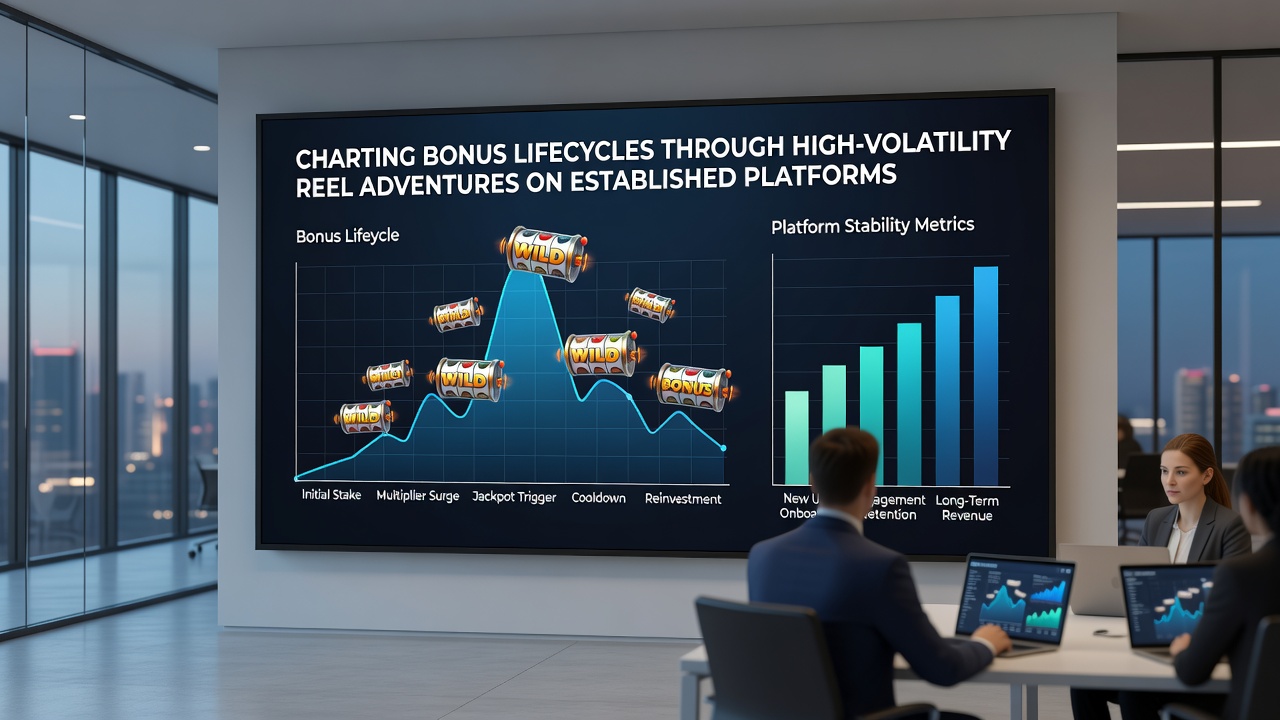 Diagram illustrating bonus progression stages and volatility impact on established slot platforms