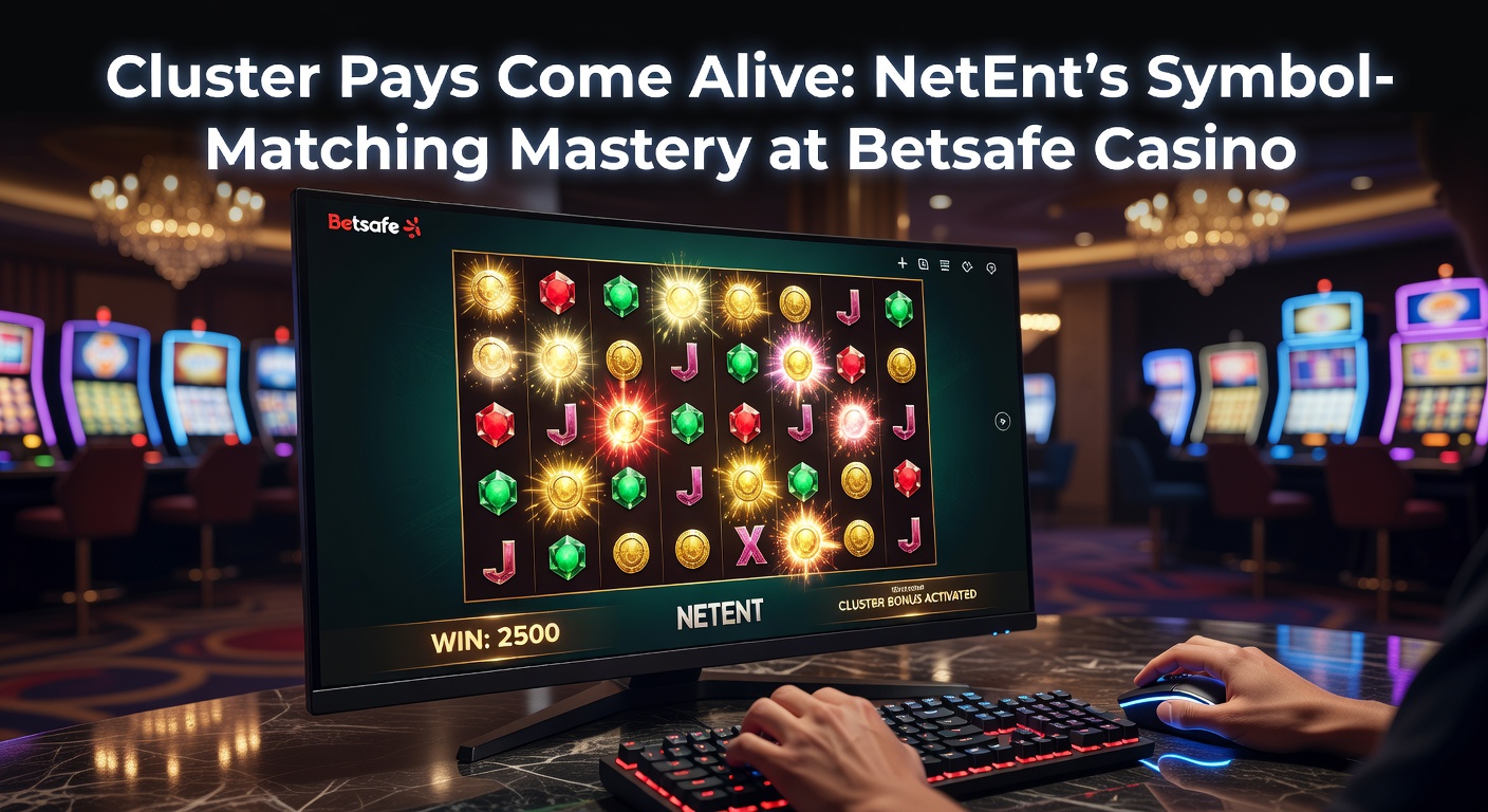 Vibrant NetEnt slot screen showing colorful symbol clusters exploding into wins at Betsafe Casino