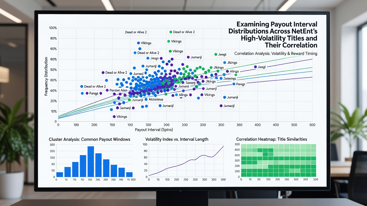 Graph illustrating correlation between payout intervals and UK player session durations at Betsafe for NetEnt titles