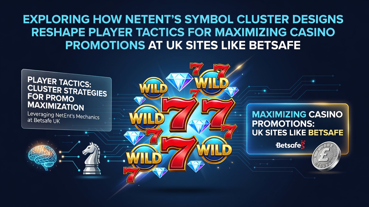 Illustration of NetEnt cluster pays mechanics in action on a slot grid