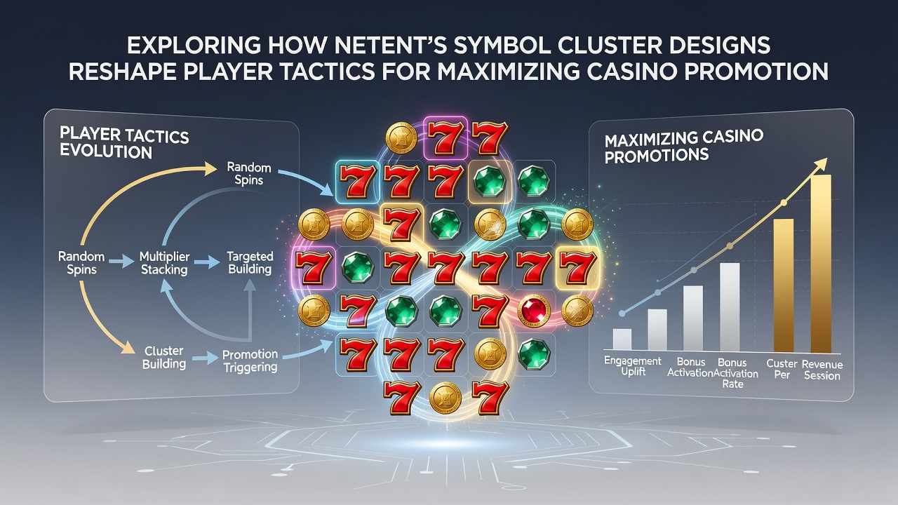 Player interface showing cluster win evaluation on a NetEnt slot at an online casino