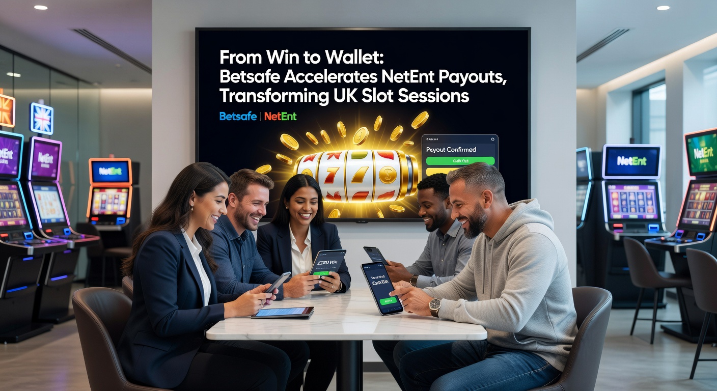 NetEnt's Gonzo's Quest slot interface on Betsafe, showing a massive avalanche win followed by an immediate payout notification, illustrating accelerated wallet transfers for UK slot enthusiasts