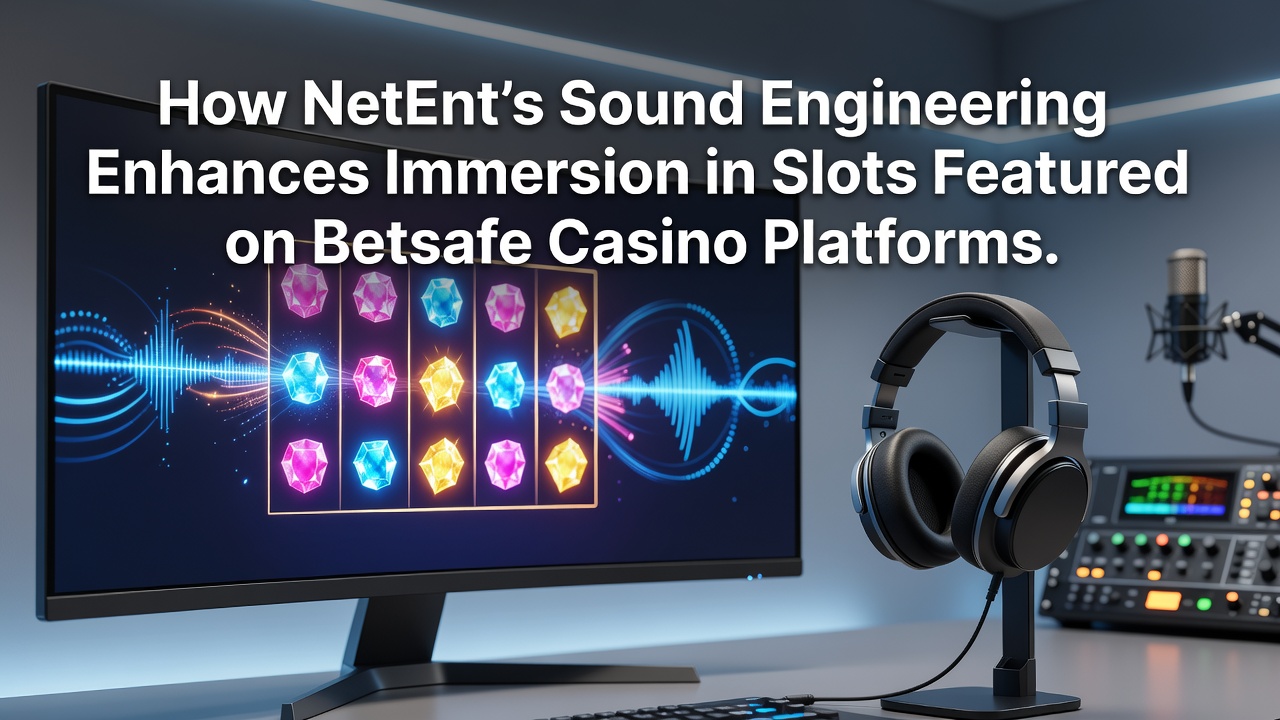 NetEnt sound engineering setup showing audio layers for slot immersion on casino platforms
