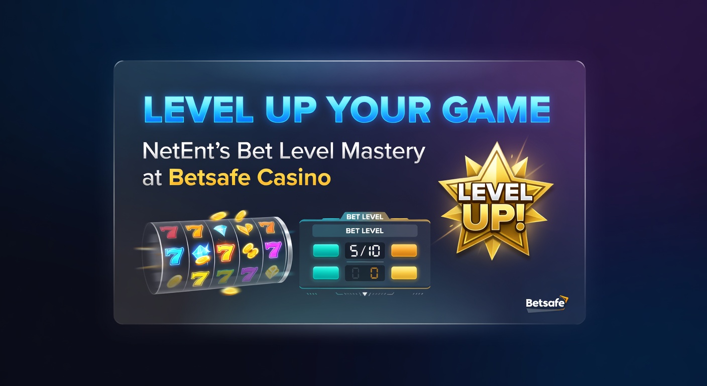 NetEnt slot interface showing bet level adjustment at Betsafe Casino, highlighting customizable wager options for strategic play