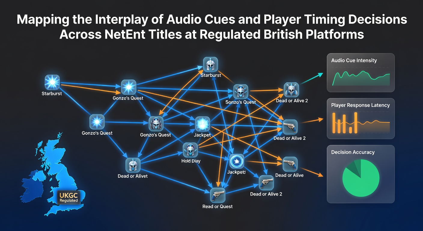 NetEnt slot interface displaying audio waveform overlays and timing indicators during gameplay on a regulated platform