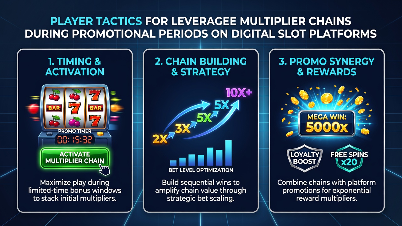 Diagram showing bet sizing adjustments during active promotional multiplier events on slot platforms