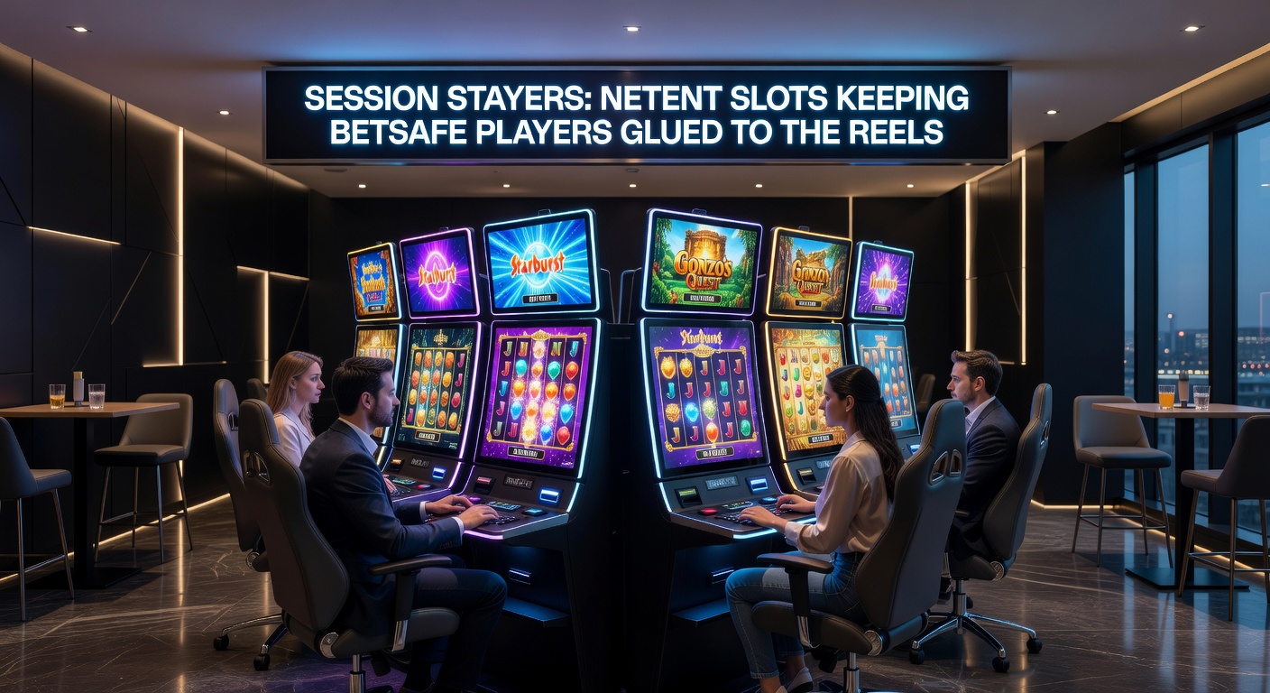 Betsafe player dashboard showing extended NetEnt slot sessions with rising win meters and bonus triggers in April 2026